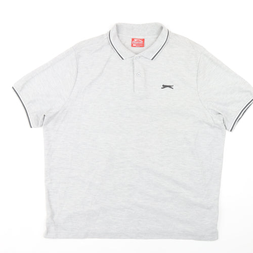 Slazenger Men's Grey 2XL Polo Shirt