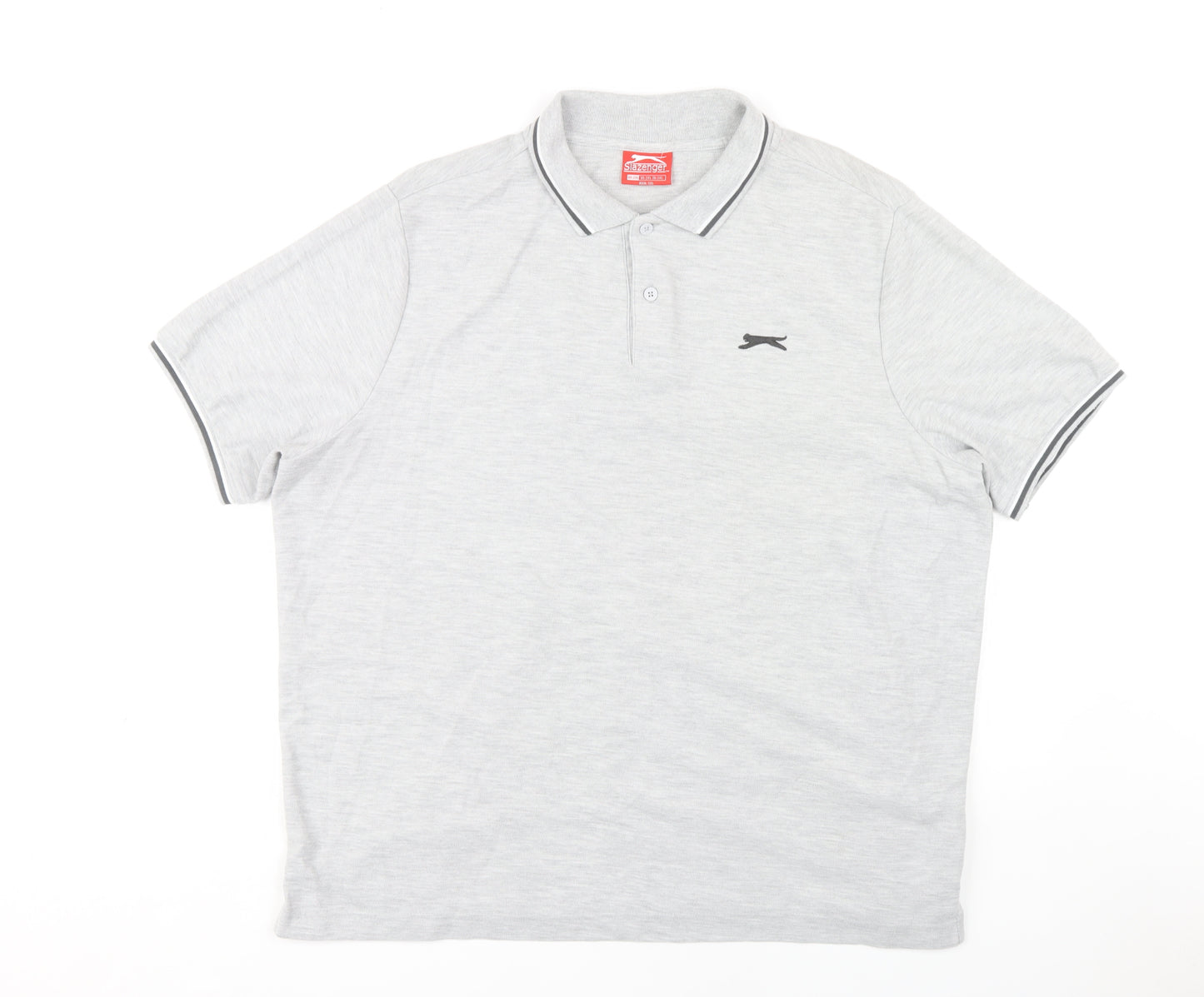 Slazenger Men's Grey 2XL Polo Shirt