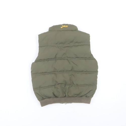 Joules Boys Green Bodywarmer 6-7 Years Lined Pockets