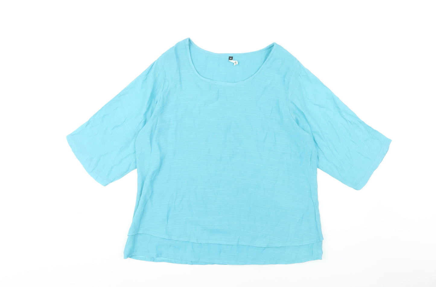 Bamboo Wardrobe Women's Blue Top, Medium, Casual Style