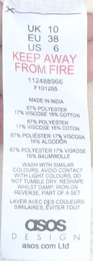 ASOS Women's Beige Pullover Sweatshirt UK 10 Casual