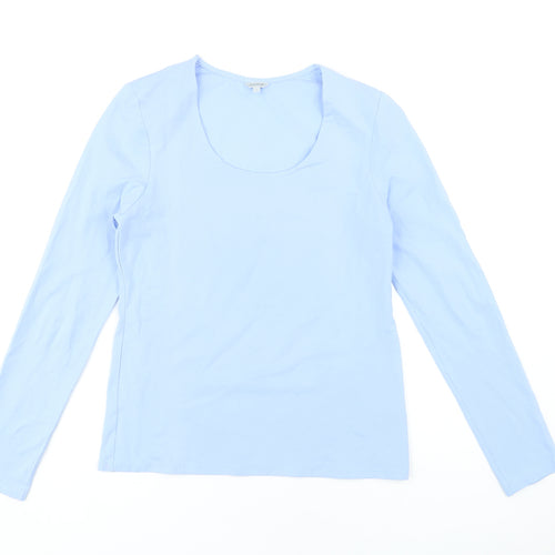 Jigsaw Women's Blue Long Sleeve T-Shirt, Size L