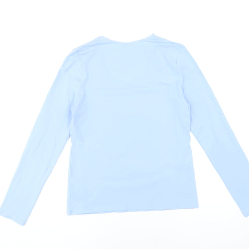 Jigsaw Women's Blue Long Sleeve T-Shirt, Size L