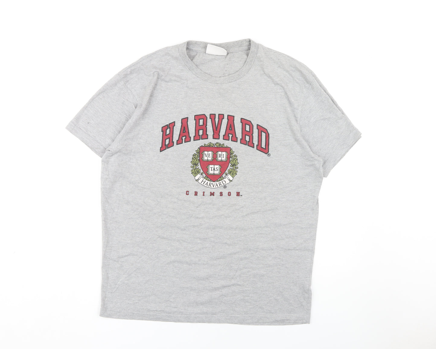 Harvard Unisex Grey College T-Shirt M