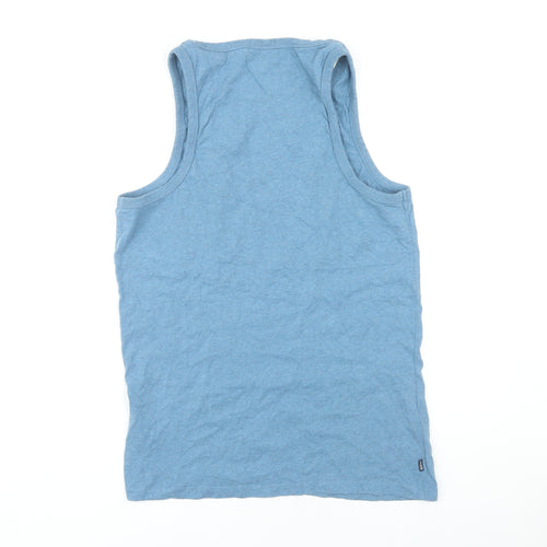 Superdry Men's Blue Sleeveless T-Shirt Size L