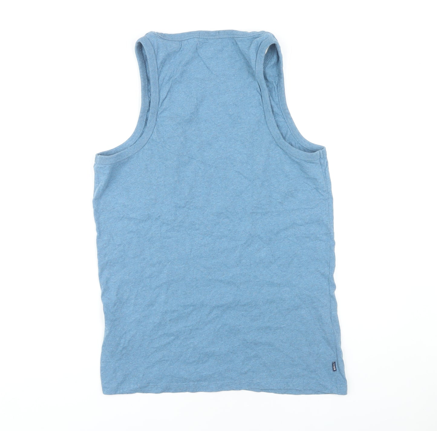 Superdry Men's Blue Sleeveless T-Shirt Size L