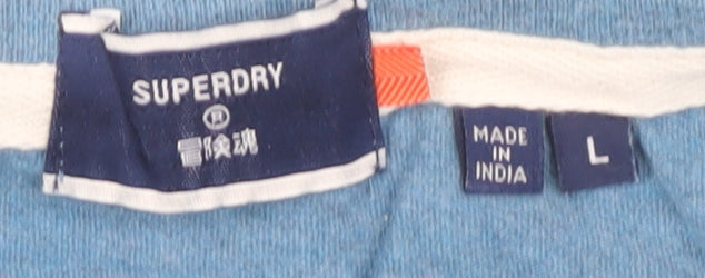 Superdry Men's Blue Sleeveless T-Shirt Size L