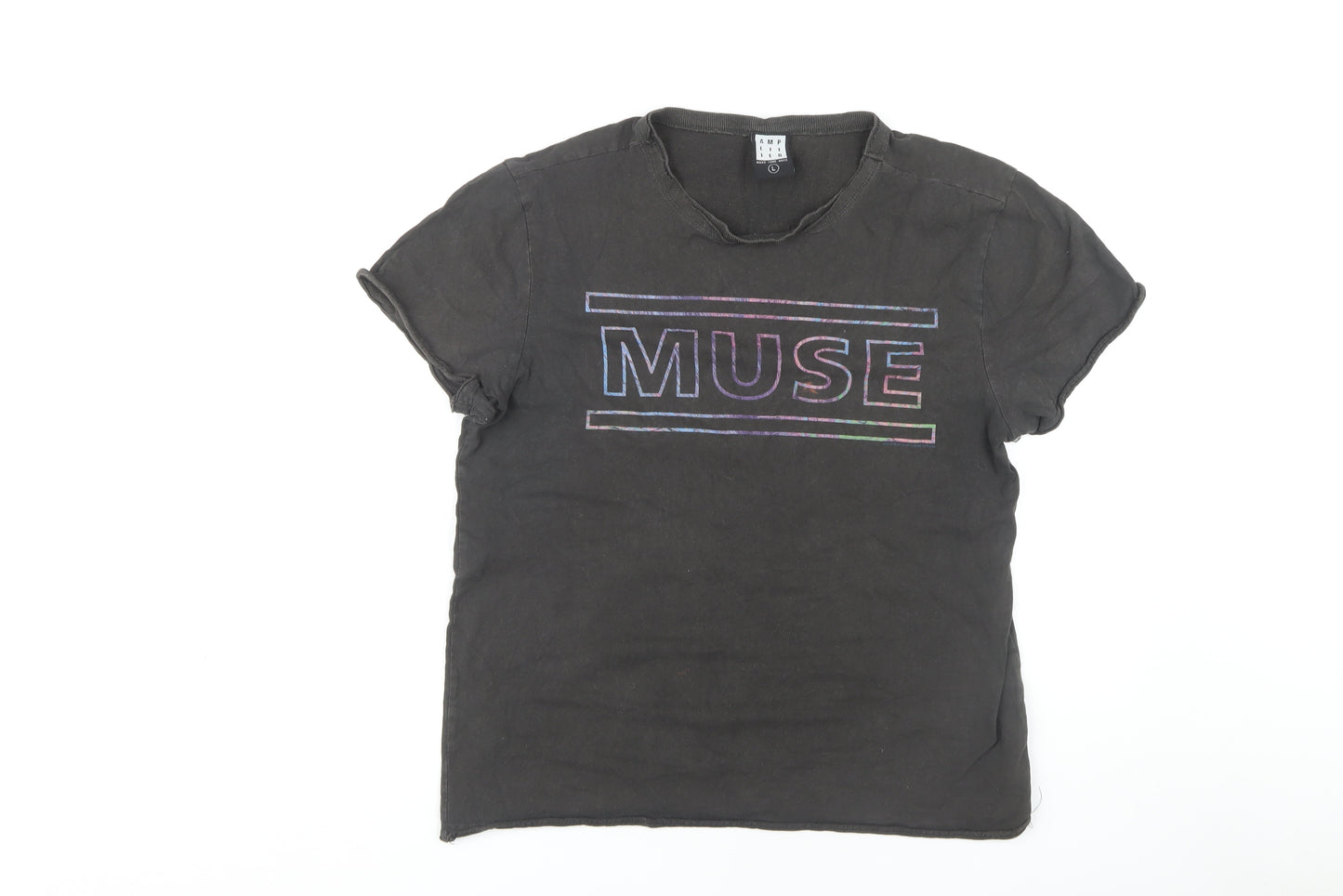 Amplified Men's Black Muse T-Shirt L Music