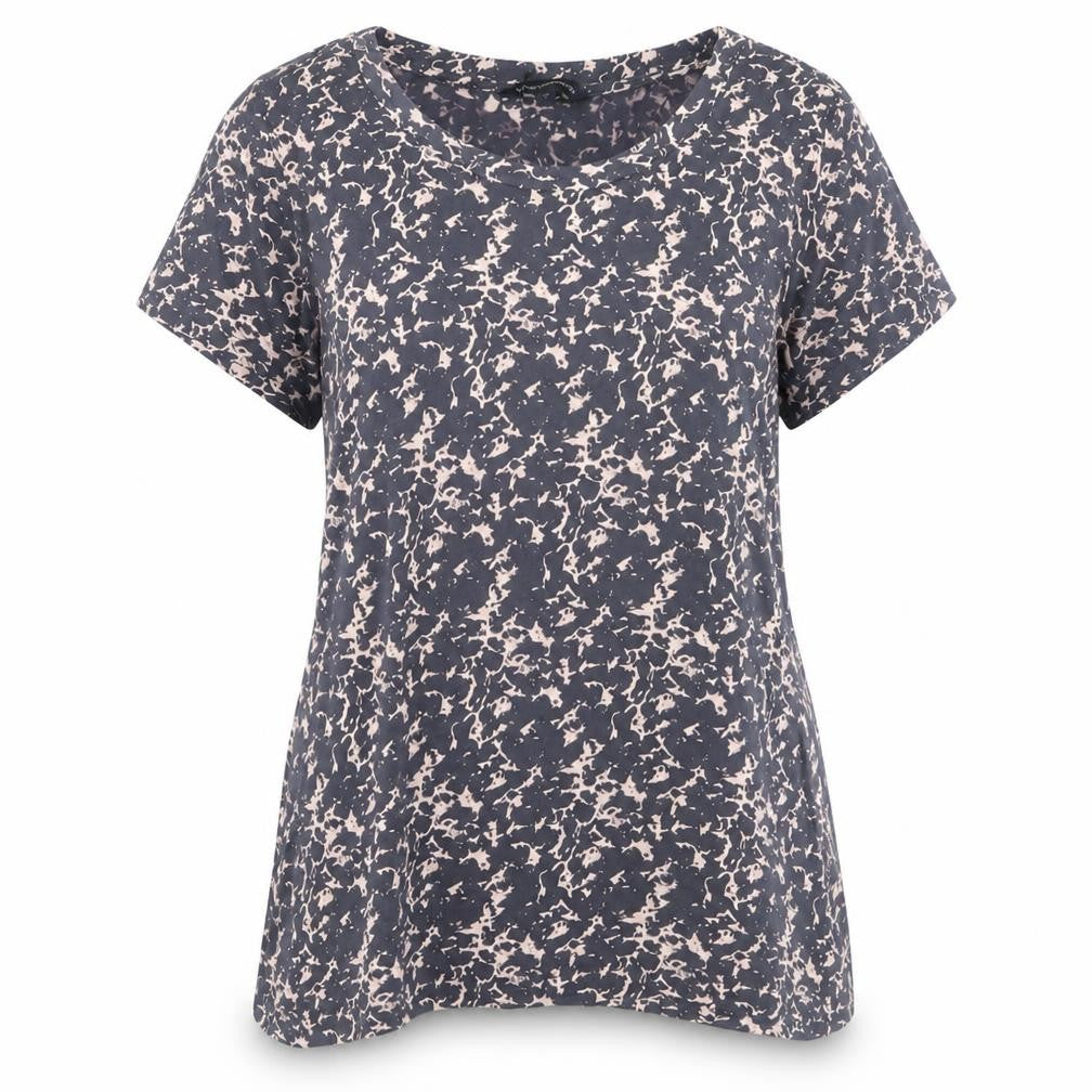 French Connection Women's Blue Floral T-Shirt XL
