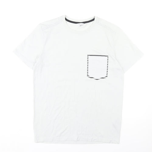 Jack & Jones Men's White Crew Neck T-Shirt - M