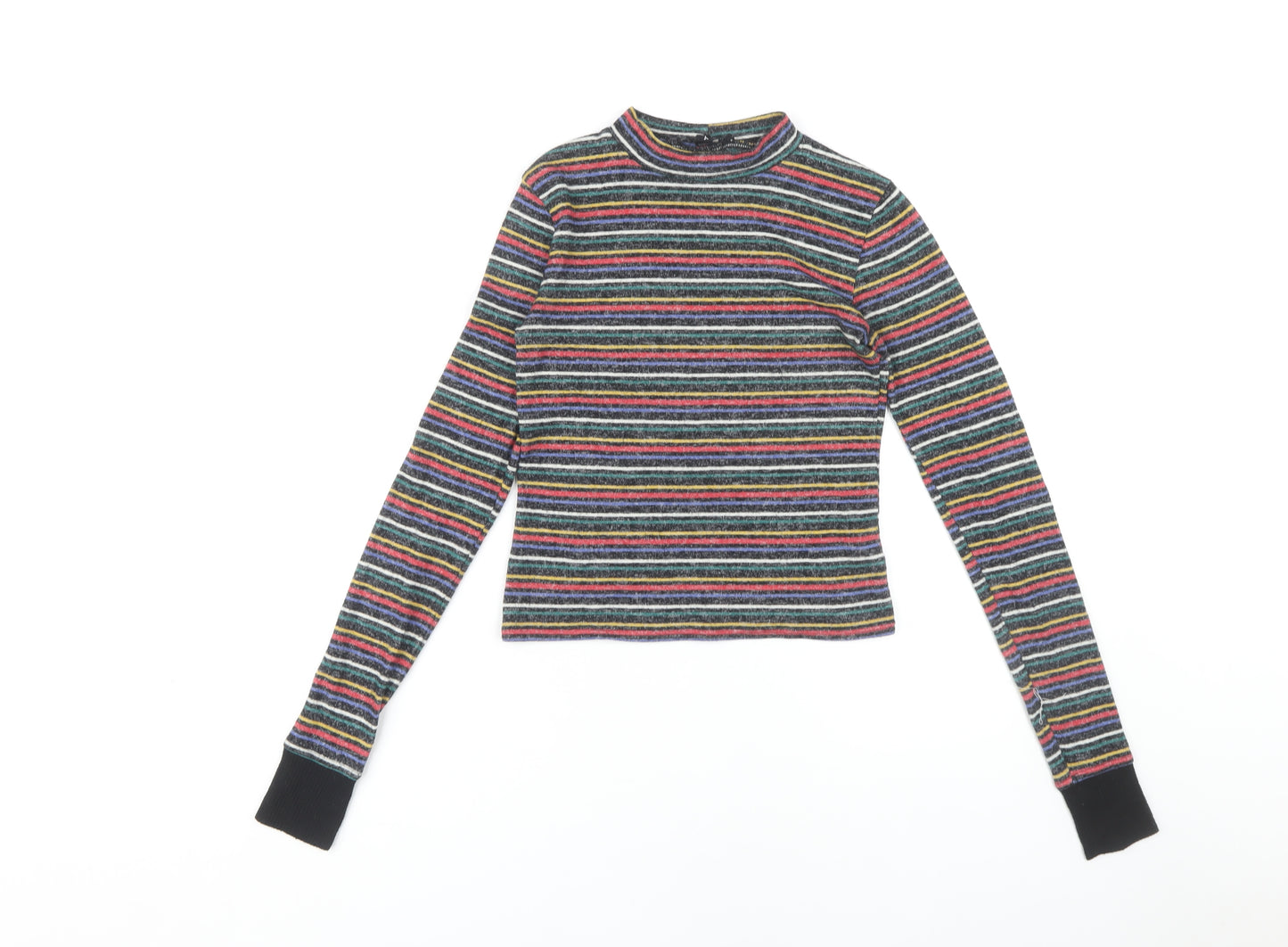 Out From Under Unisex Multicoloured Striped Long Sleeve T-Shirt S