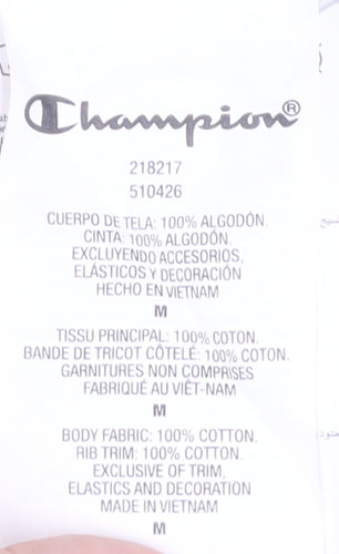 Champion Men's Green T-Shirt, Medium, Short Sleeve
