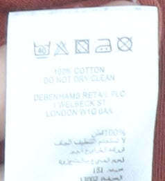 Red Herring Men's Red Henley T-Shirt Large Button