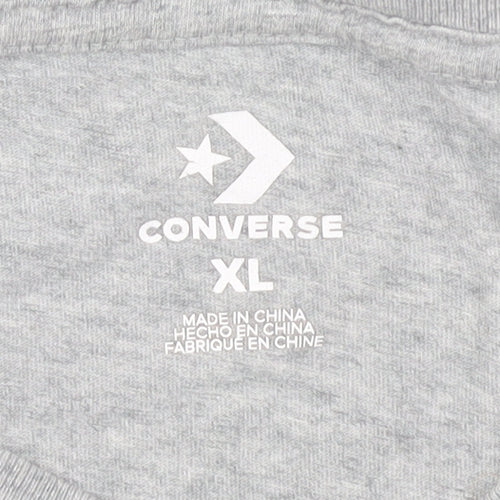 Converse Men's Grey Crew Neck XL T-Shirt