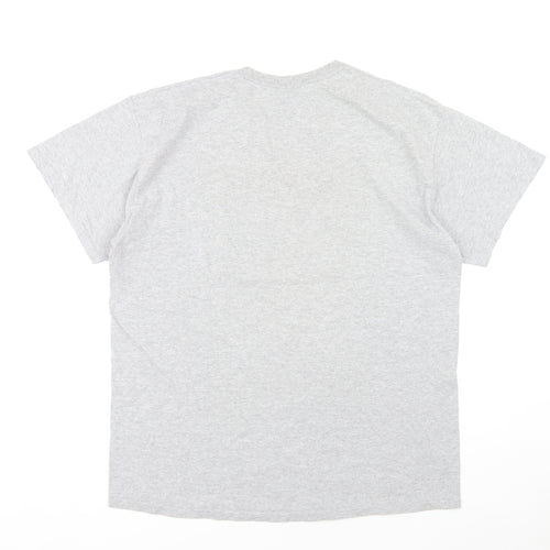 Thrasher Men's Grey L Skate T-Shirt with Logo