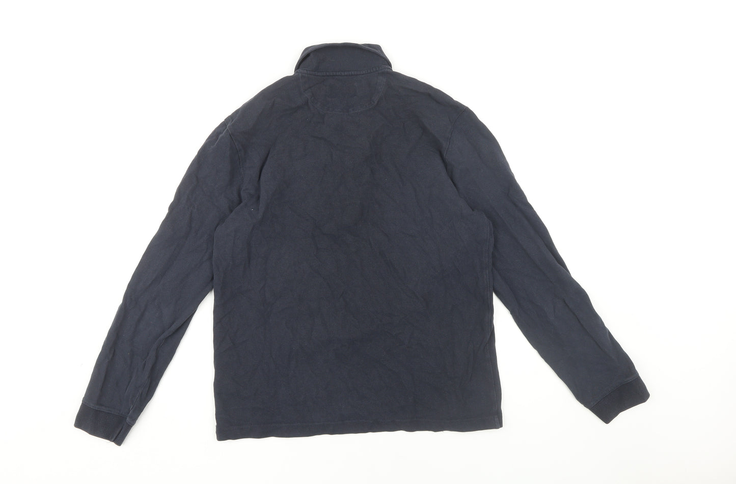 Farah Blue Men's S Long Sleeve Polo Shirt