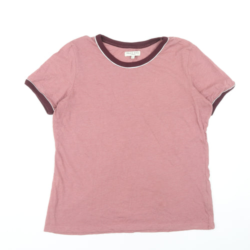 Brave Soul Women's Pink Ringer T-Shirt Size 18