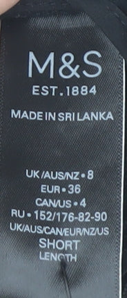 Marks and Spencer Women's Black Regular Fit Trousers