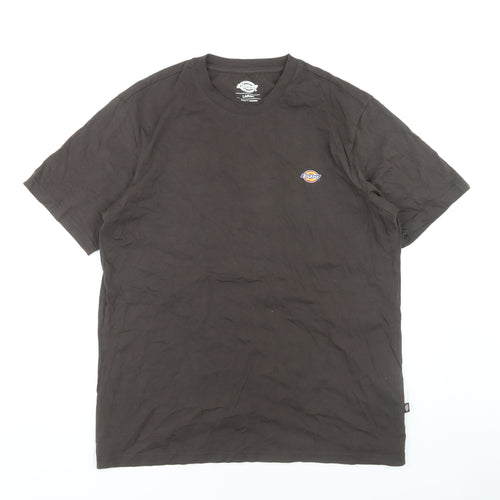 Dickies Men's Black Crew Neck T-Shirt - Large