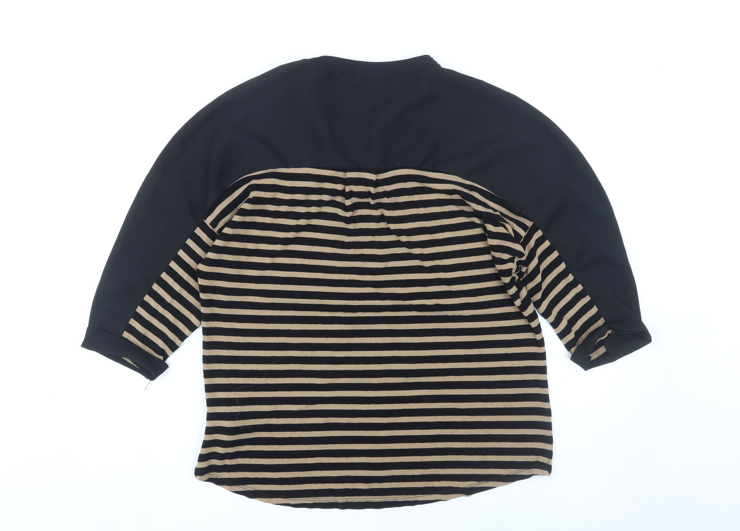 Phase Eight Women's Black Striped Blouse, Size 12