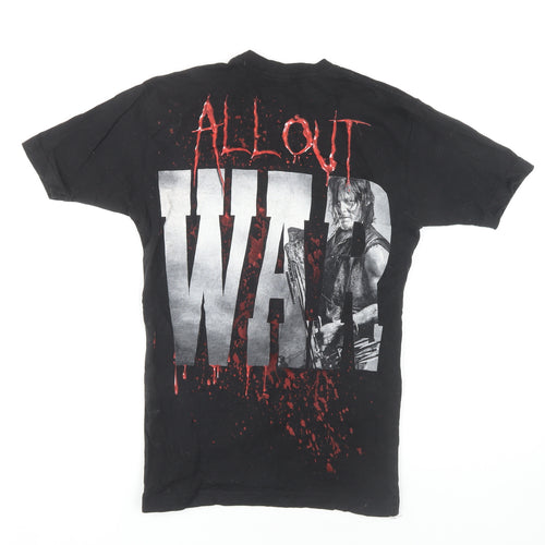 The Walking Dead Black Men's T-Shirt S - Graphic Print