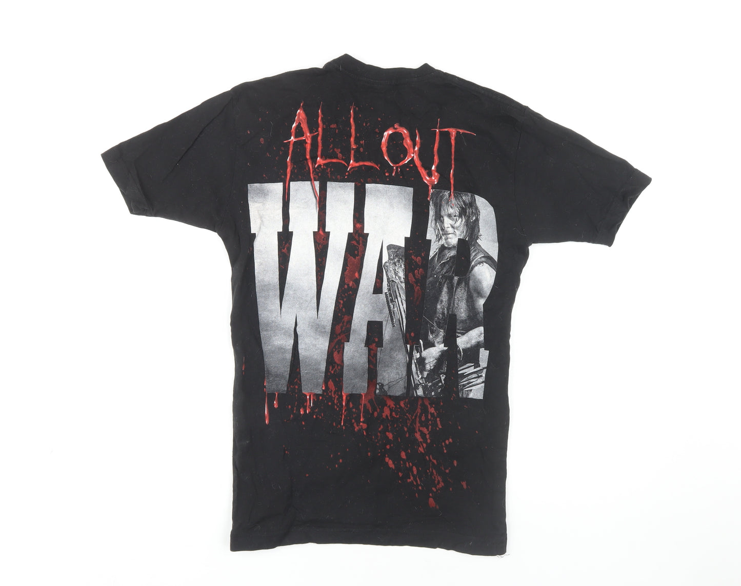 The Walking Dead Black Men's T-Shirt S - Graphic Print