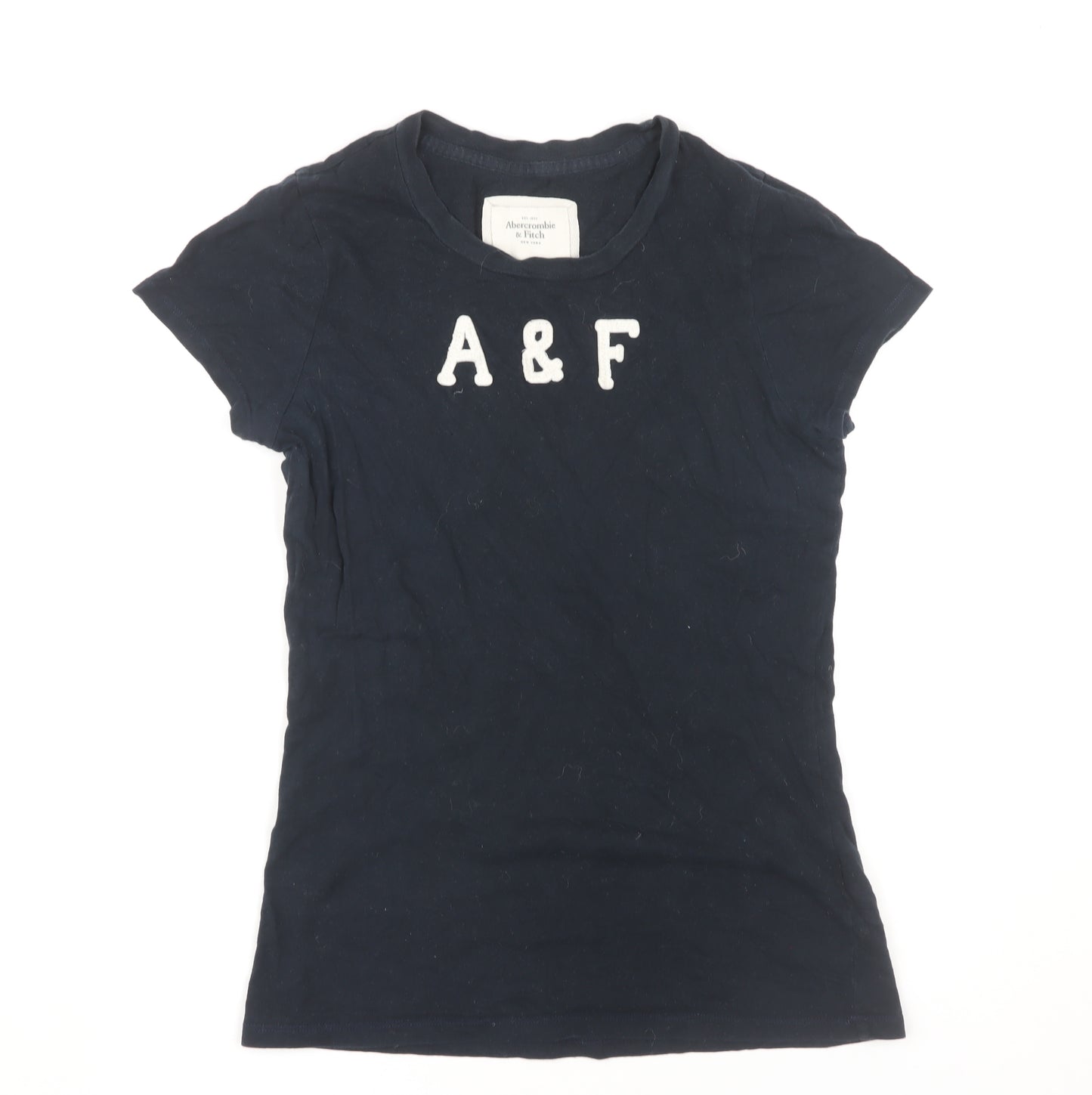 Abercrombie & Fitch Blue Crew Neck Women's T-Shirt L