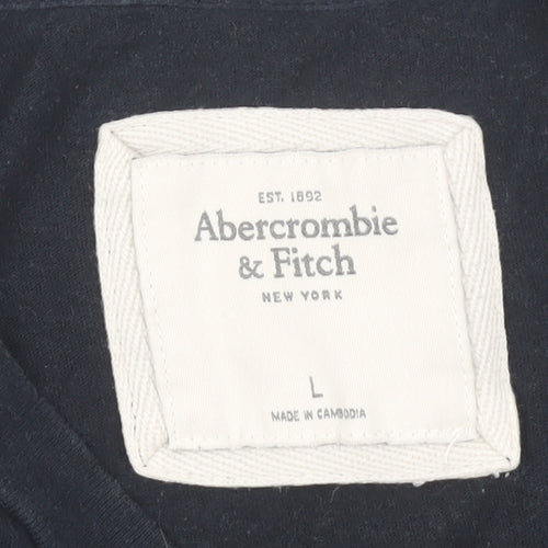 Abercrombie & Fitch Blue Crew Neck Women's T-Shirt L