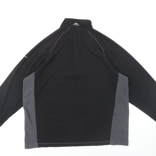 Trespass Men's XL Black 1/4 Zip Sweatshirt