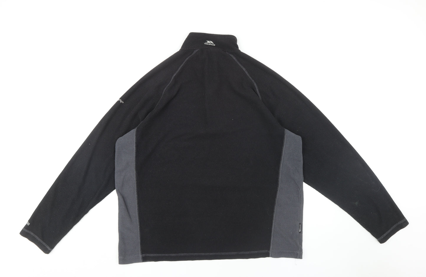 Trespass Men's XL Black 1/4 Zip Sweatshirt
