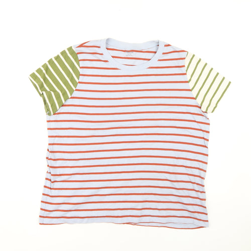 Madewell Women's Multicoloured Stripe T-Shirt XL Casual