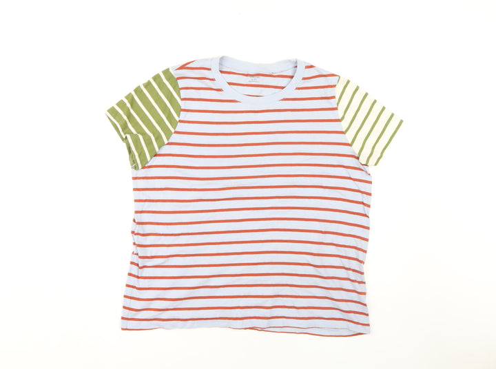 Madewell Women's Multicoloured Stripe T-Shirt XL Casual