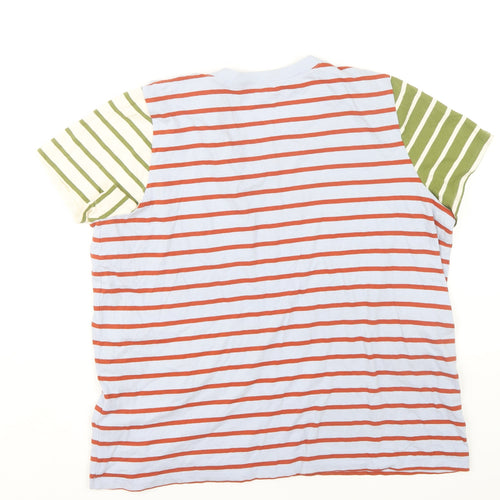Madewell Women's Multicoloured Stripe T-Shirt XL Casual