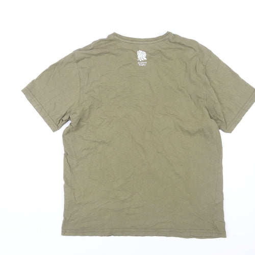 England Rugby Men’s Green L T-Shirt Short Sleeve
