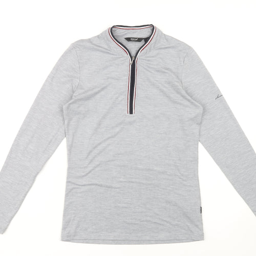 Abacus Women's Grey Long Sleeve Top, Size 10