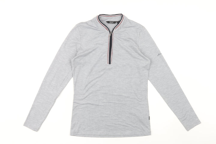 Abacus Women's Grey Long Sleeve Top, Size 10