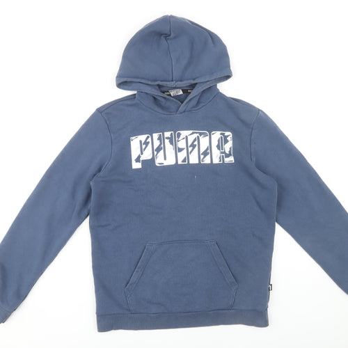 Puma Girls Blue 13-14 Years Pullover Hoodie