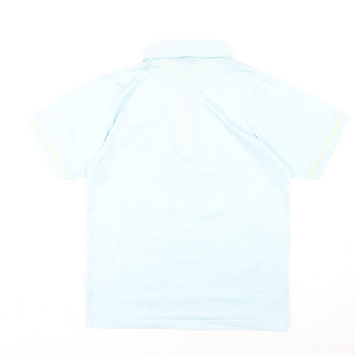 Pegasus Men's Blue Short Sleeve Polo - Medium