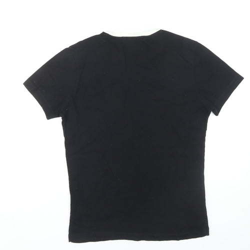 Calvin Klein Women's Black Ringer T-Shirt - Size S