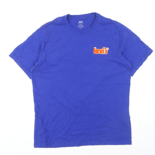Levi's Men's Blue Relaxed Fit T-Shirt, M, Summer Style