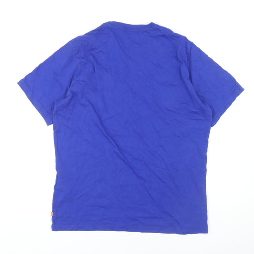 Levi's Men's Blue Relaxed Fit T-Shirt, M, Summer Style