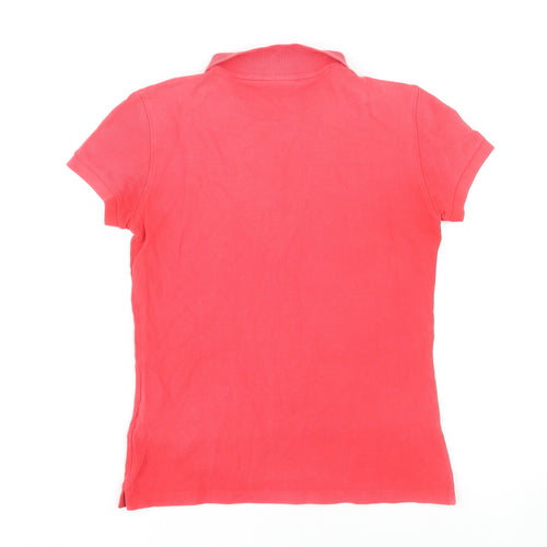 J.Lindeberg Women's Red Polo Shirt, Medium