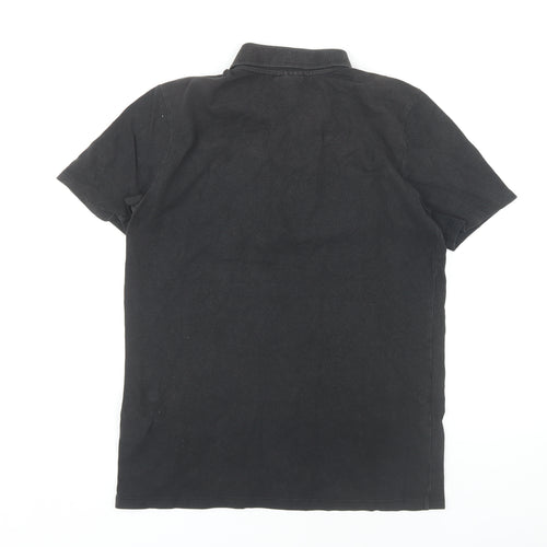 Umbro Men's Black Polo Shirt Medium