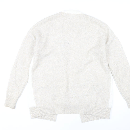 Jessica Simpson Women's Beige Open Front Cardigan M