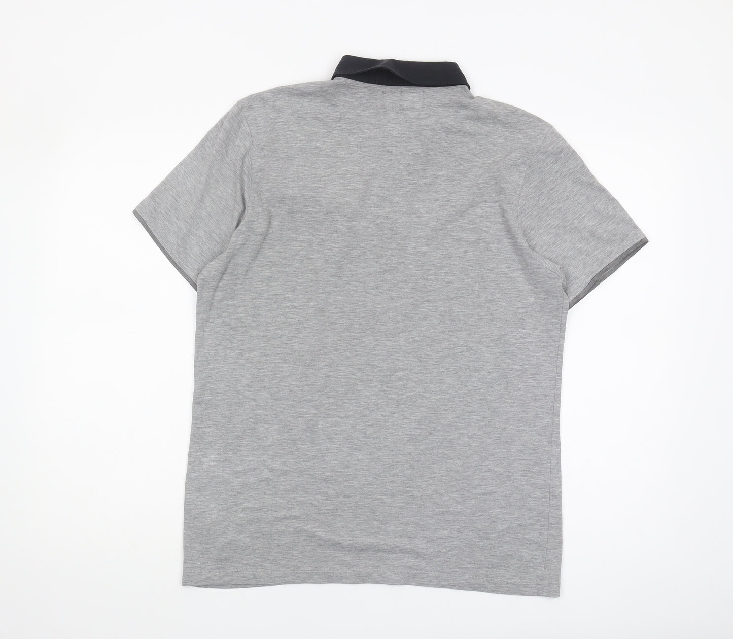 Burton Grey Men's Polo M Short Sleeve Button
