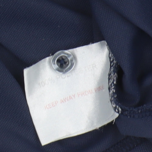 European Tour Men's Blue Polo Shirt Size L Golf Style