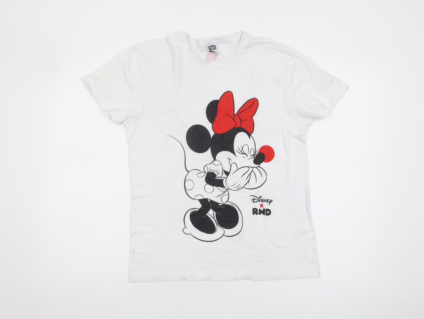 Disney Women's White XS T-Shirt with Cartoon Print