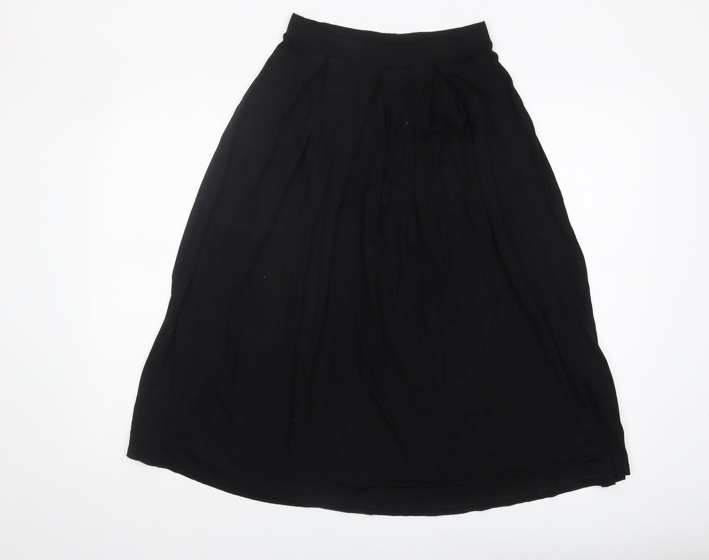 ASOS Women's Black A-Line Midi Skirt Size 10