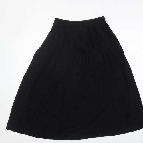ASOS Women's Black A-Line Midi Skirt Size 10
