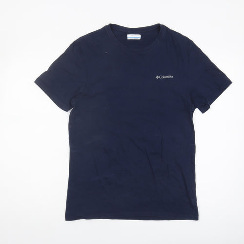 Columbia Men's Blue Graphic Print Cotton T-Shirt S